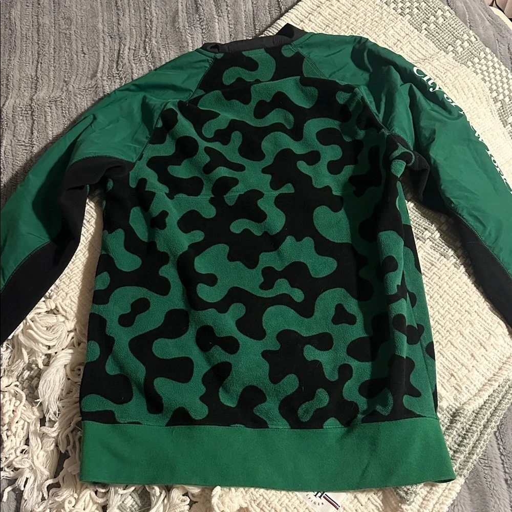 Men’s NYC Parks Nike Green and Black quarter zip